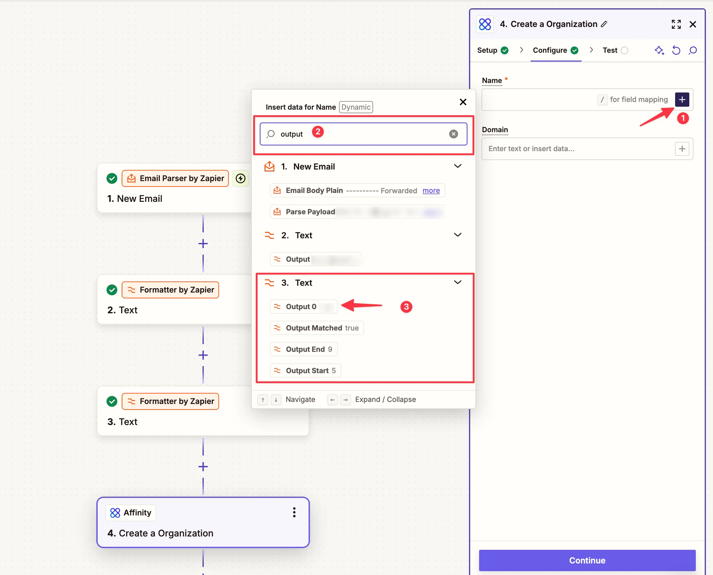 Map Data for Organisation